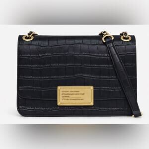 Marc Jacobs Plaza Shoulder Bag leather with croc print medium